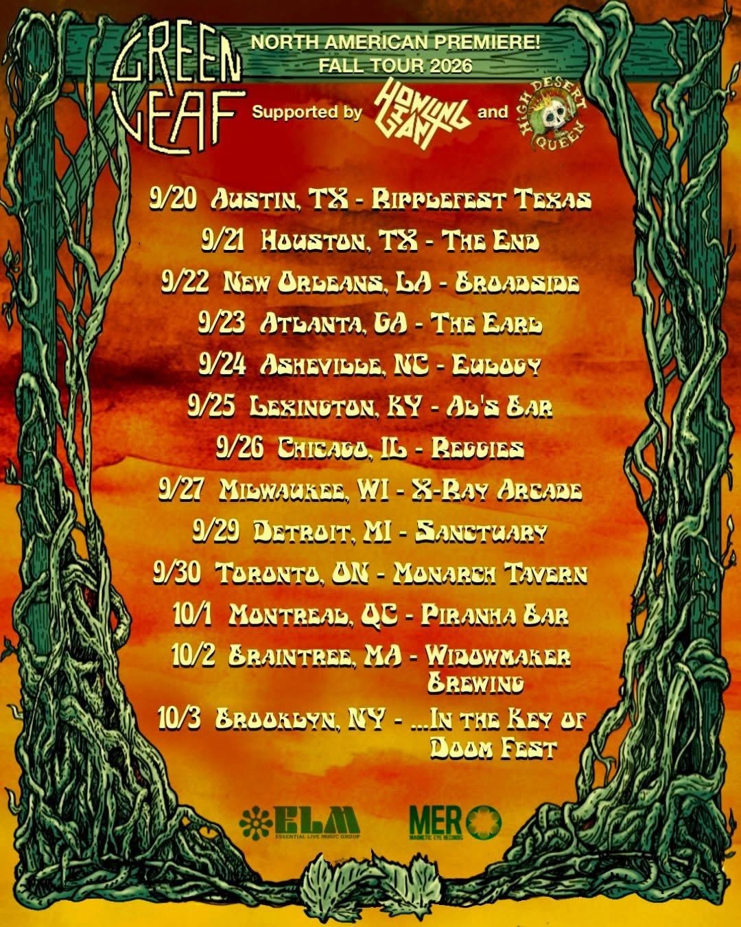 Greenleaf North American Tour 2026