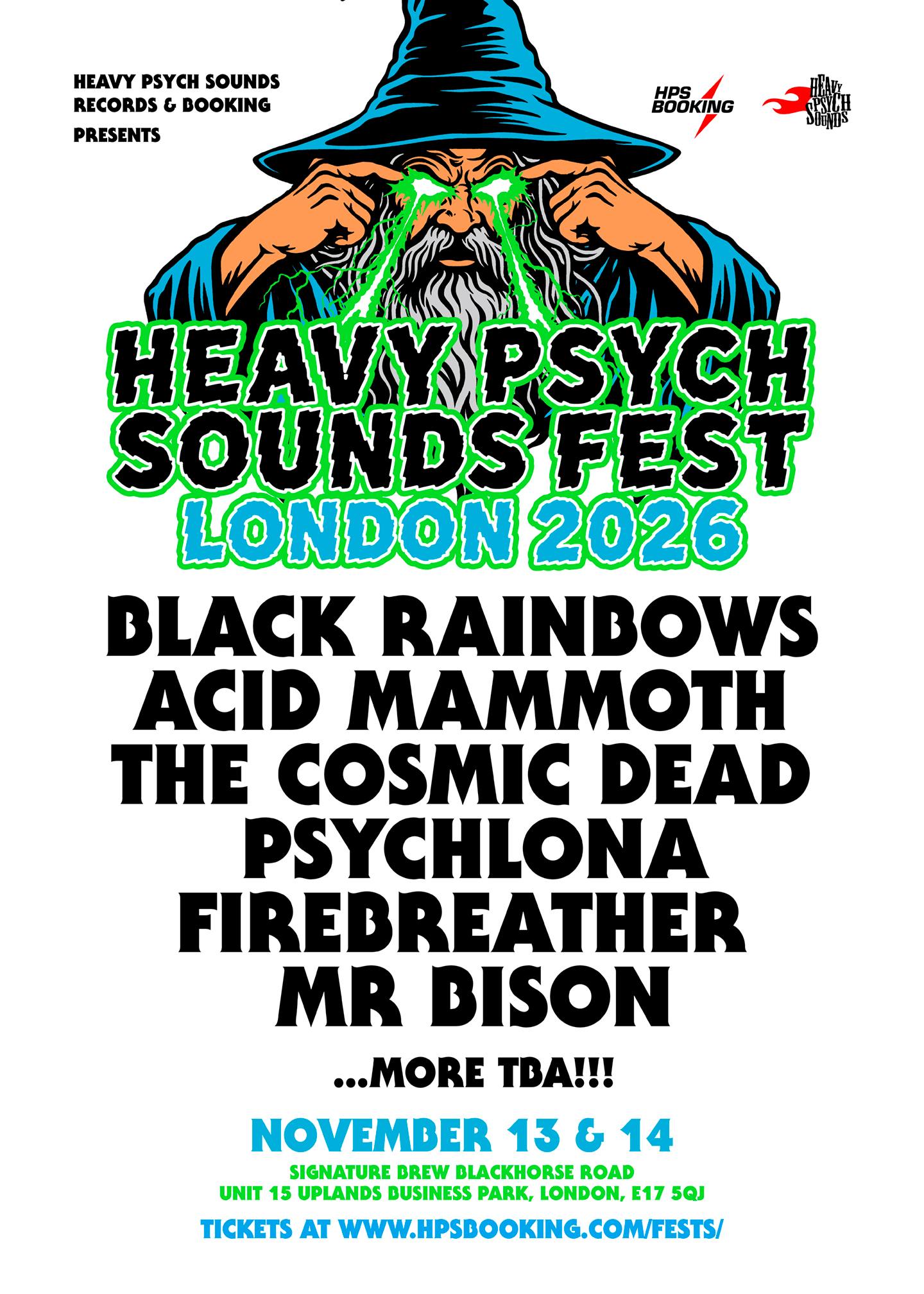 Heavy Psych Sounds Fest London 2026 - Announcement 1