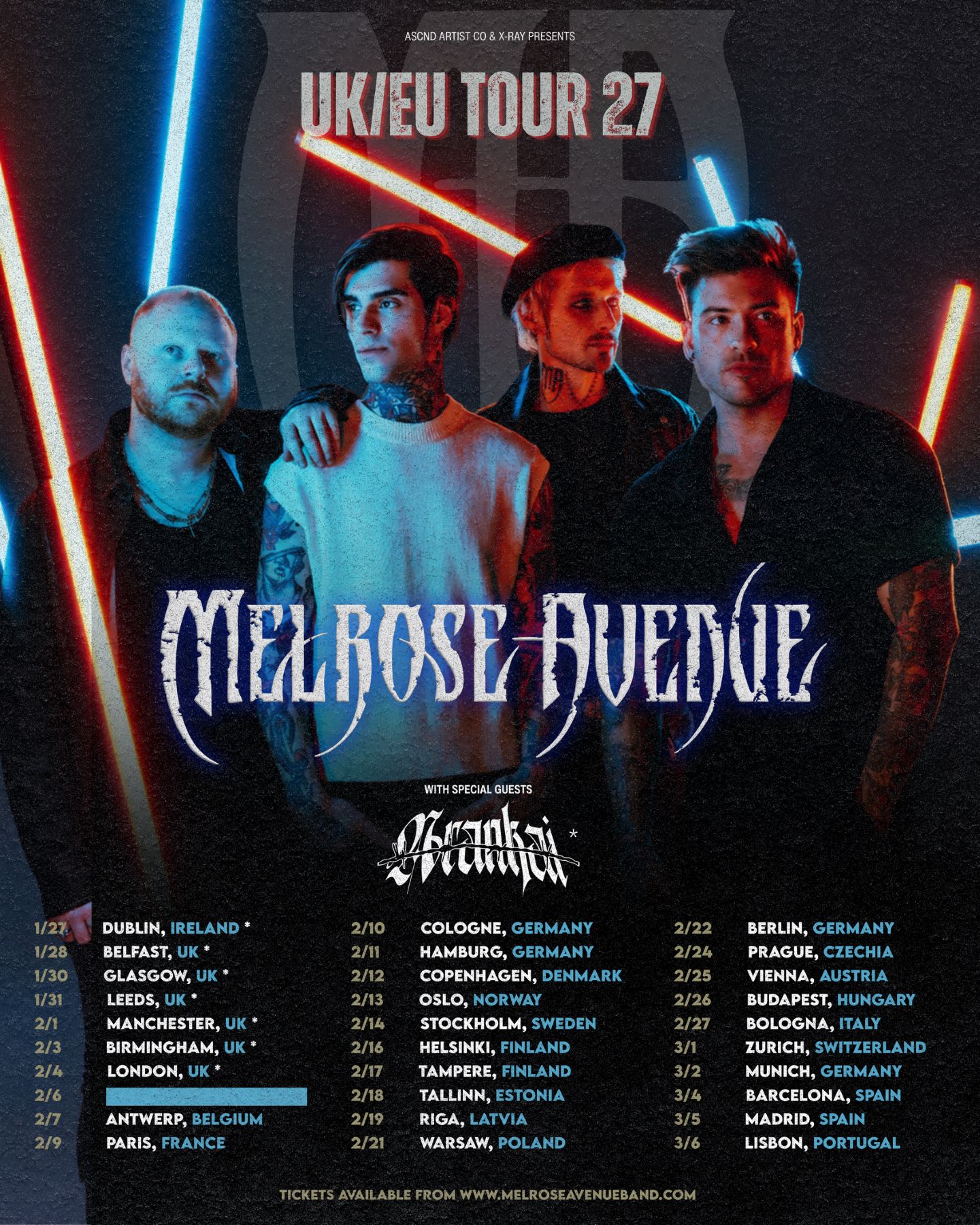 Melrose Avenue UK Tour 2027
