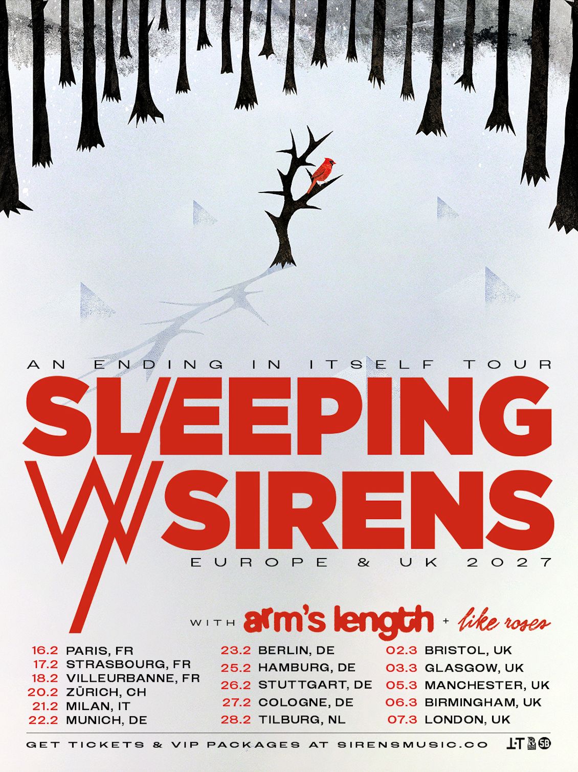 Sleeping With Sirens European Tour 2027