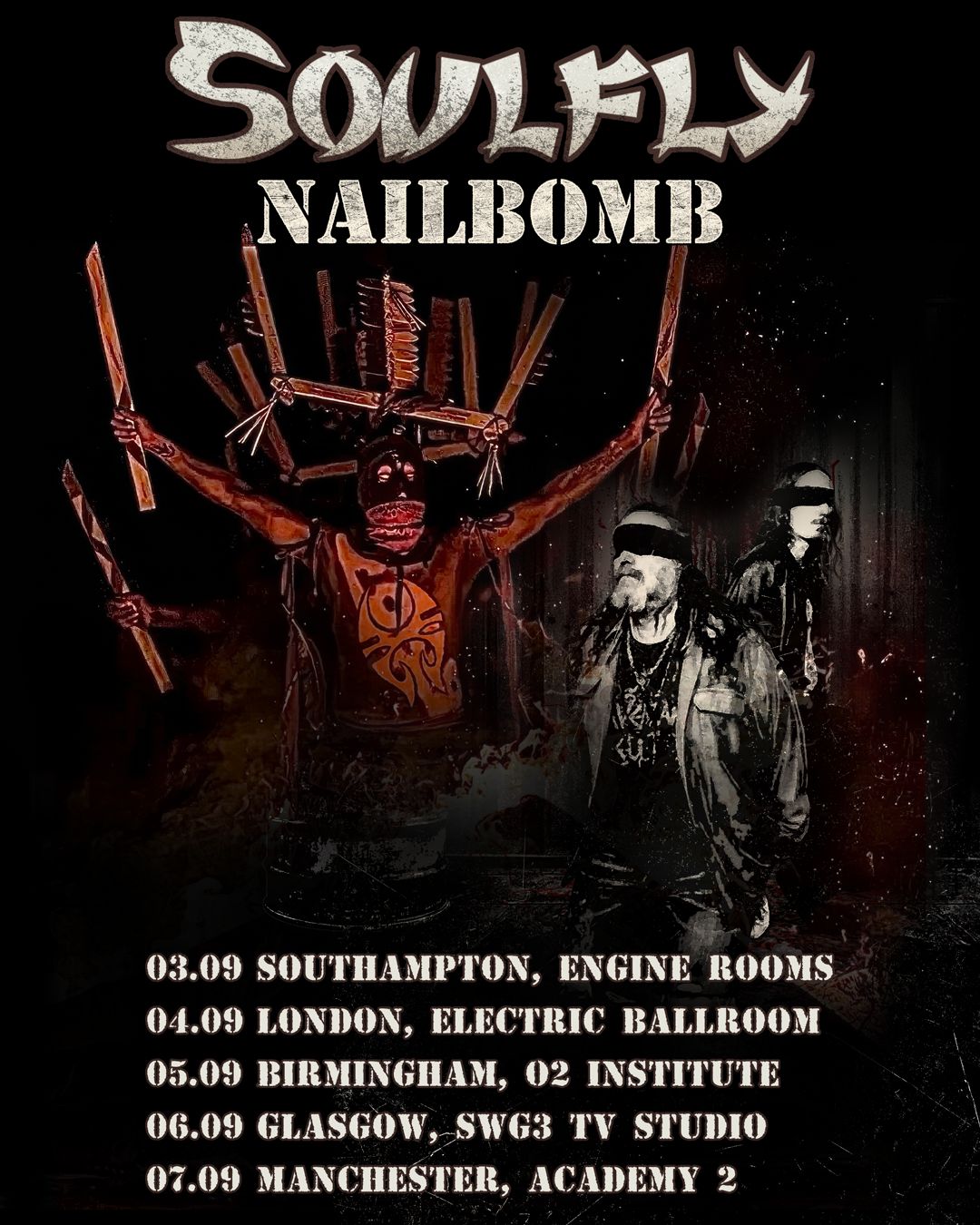 Soulfly UK Tour 2026