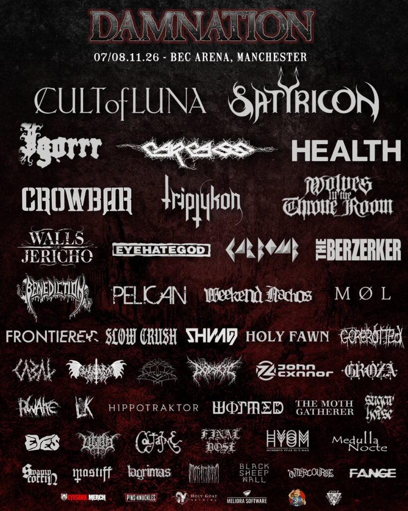 Damnation Festival 2026 - Final Lineup