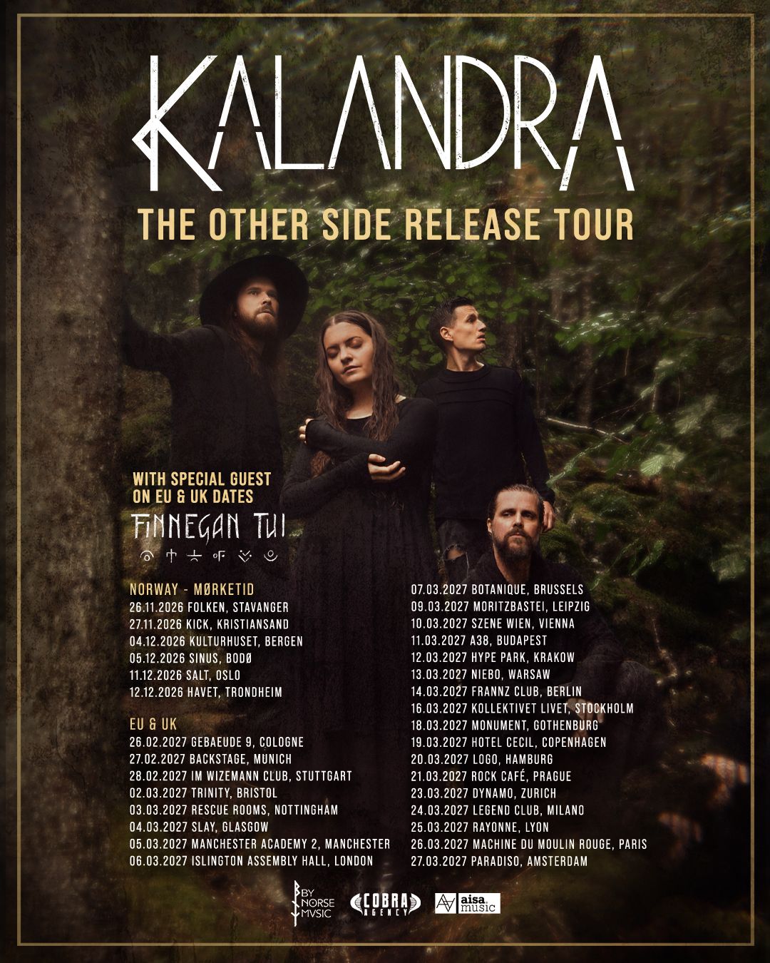 Kalandra European Tour 2026 and 2027