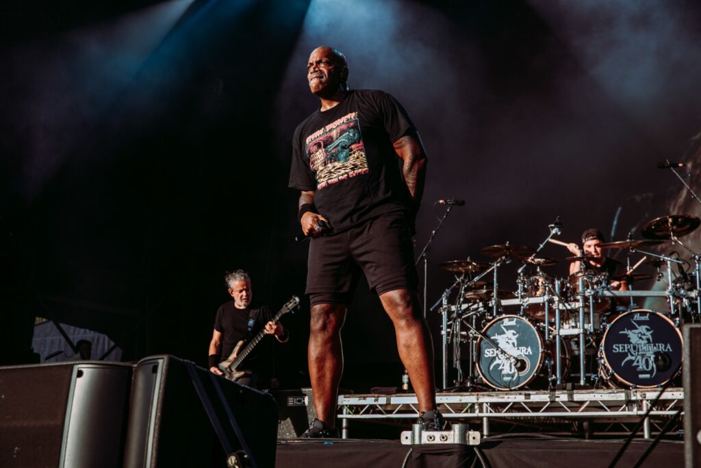 Sepultura live @ Bloodstock Festival 2026. Photo Credit: Emma Stone