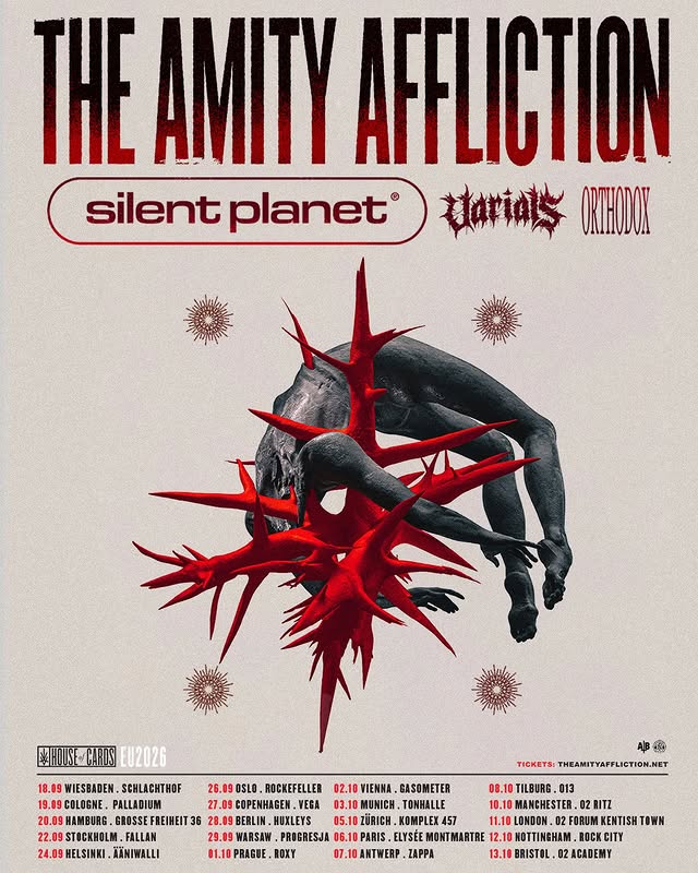 The Amity Affliction European Tour 2026