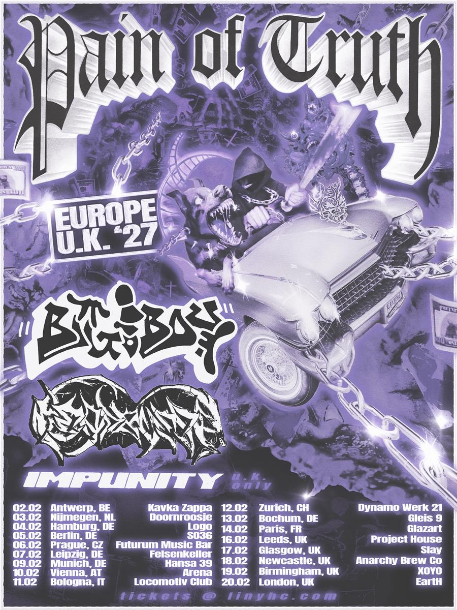 Pain Of Truth UK and European Tour 2027