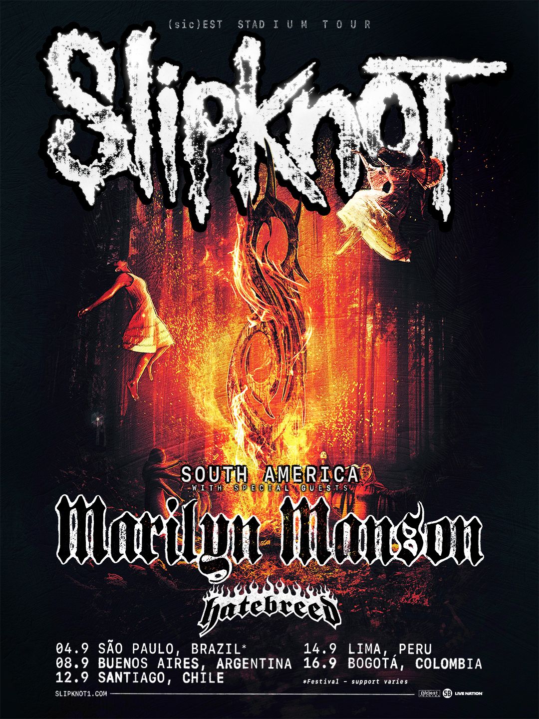 Slipknot South American Tour 2027