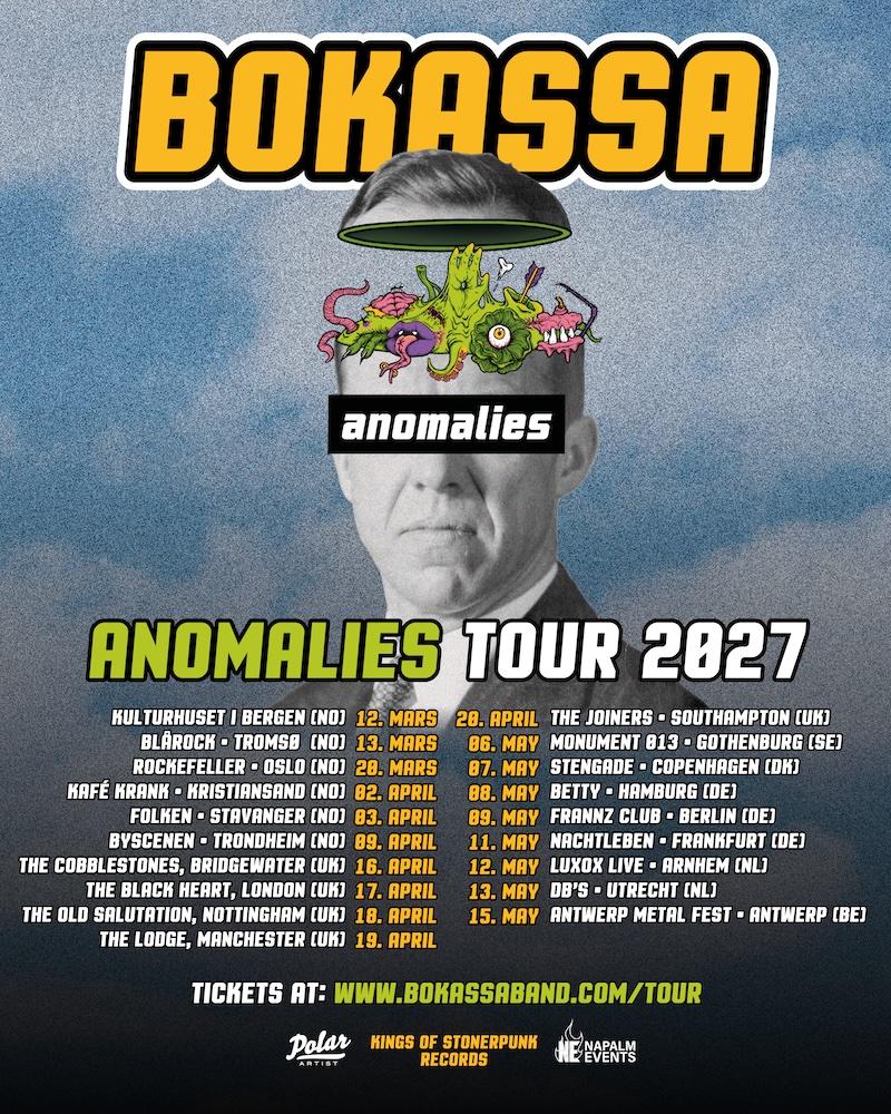 Bokassa European and UK Tour 2027