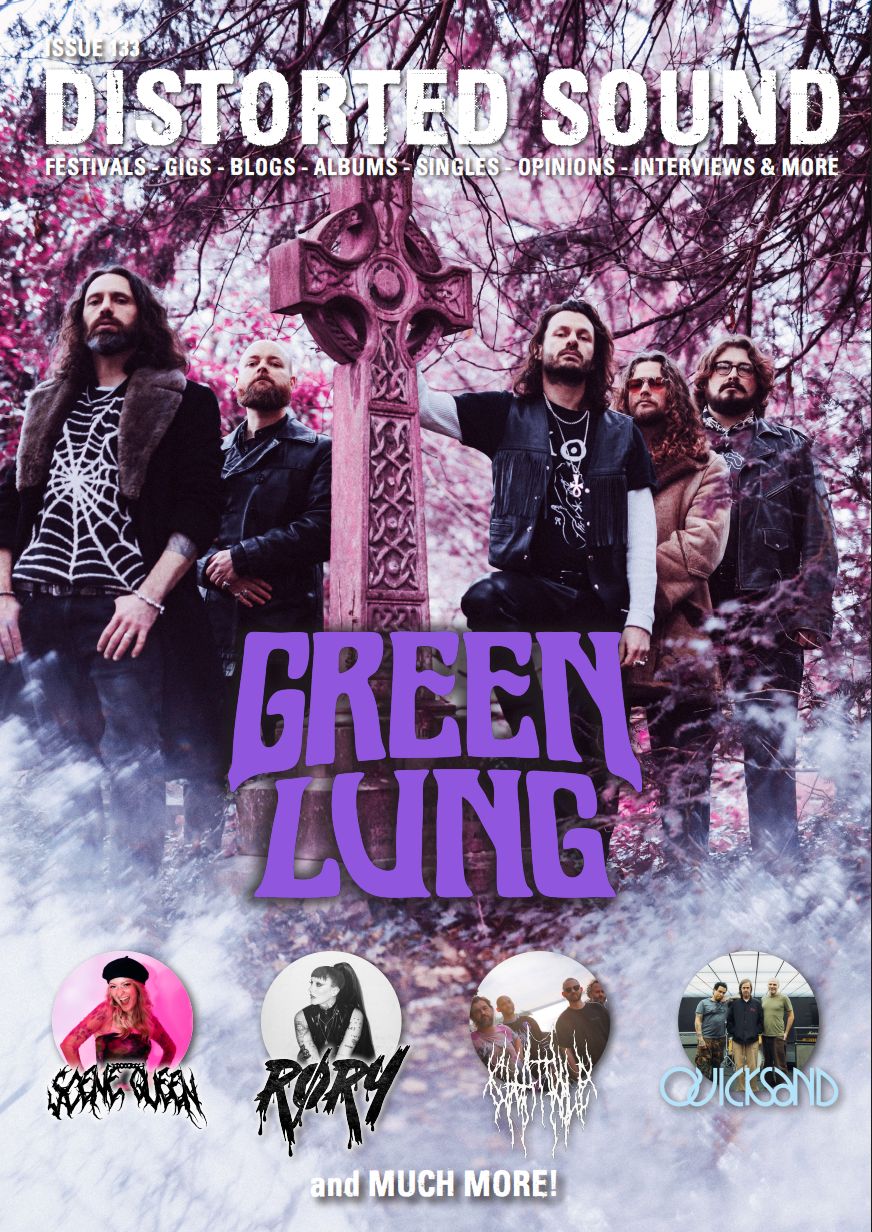 Green Lung on the cover of Distorted Sound Magazine: Issue 133