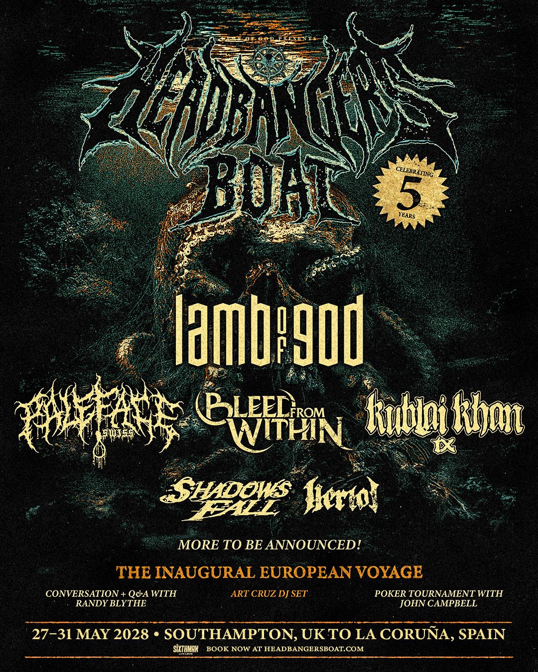 Lamb Of God Headbangers Boat 2028