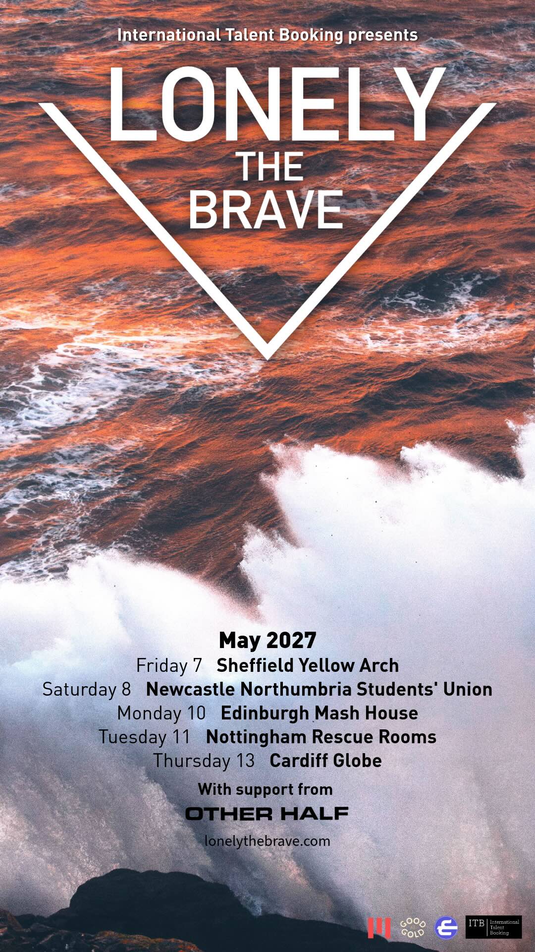 Lonely The Brave UK Tour 2027