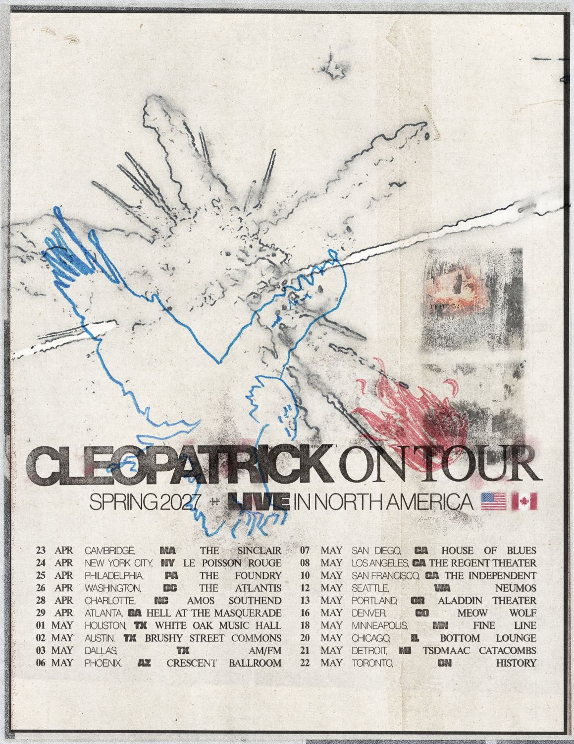 cleopatrick North American tour 2027