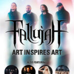 Distorted Sound Issue 122 cover featuring Fallujah with the headline "Art Inspires Art"