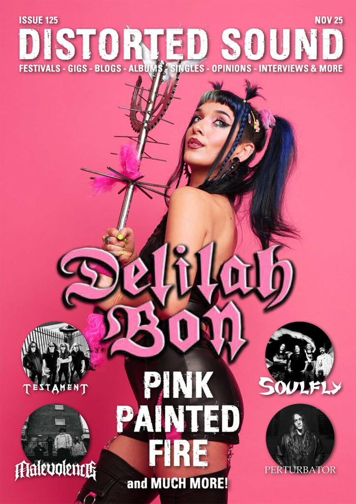 Distorted Sound Magazine: Issue 125 featuring Delilah Bon on the cover